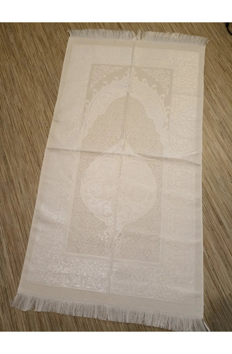 Tapis prière blanc