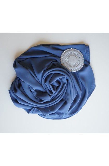 Hijab Soie de Médine Bleu Jean