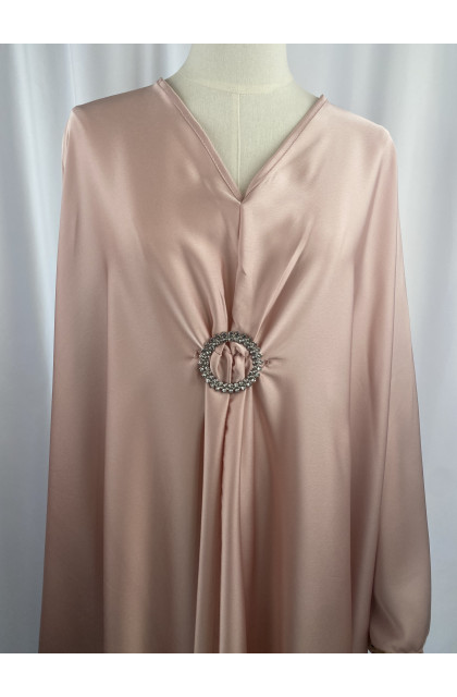 Robe Broche en Satin