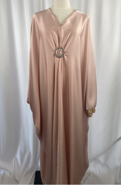 Robe Broche en Satin