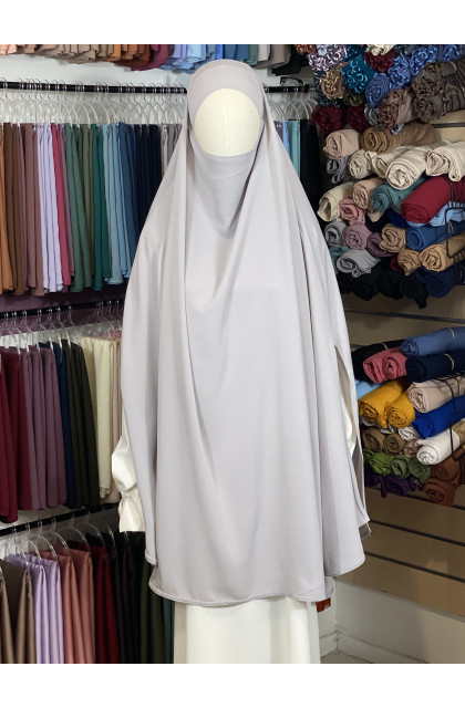 Khimar Cape Gris Souris