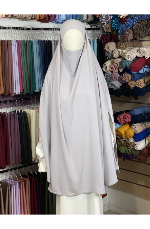 Khimar Cape Gris Souris