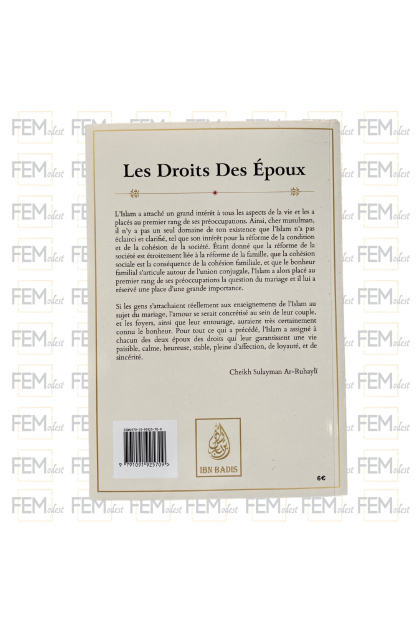 Les droits des époux - Ar-Ruhayli - Ibn Badis