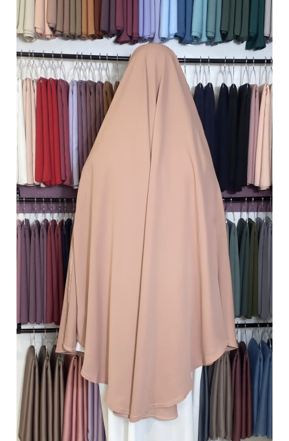 Khimar cape rose dragée