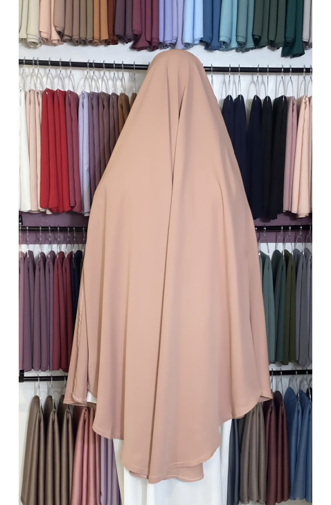 Khimar cape rose dragée