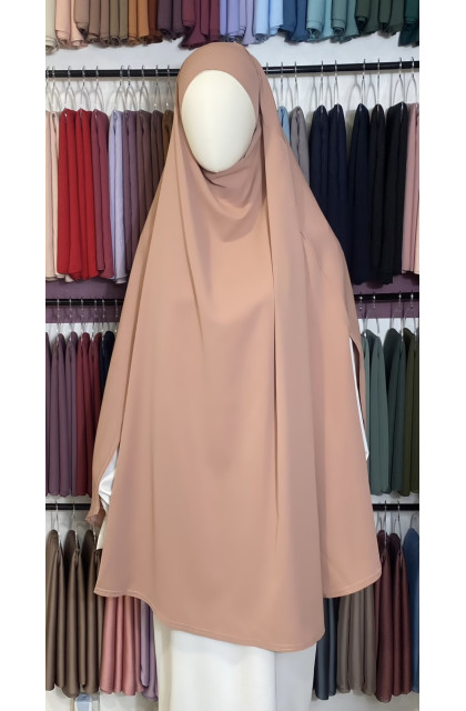 Khimar cape rose dragée