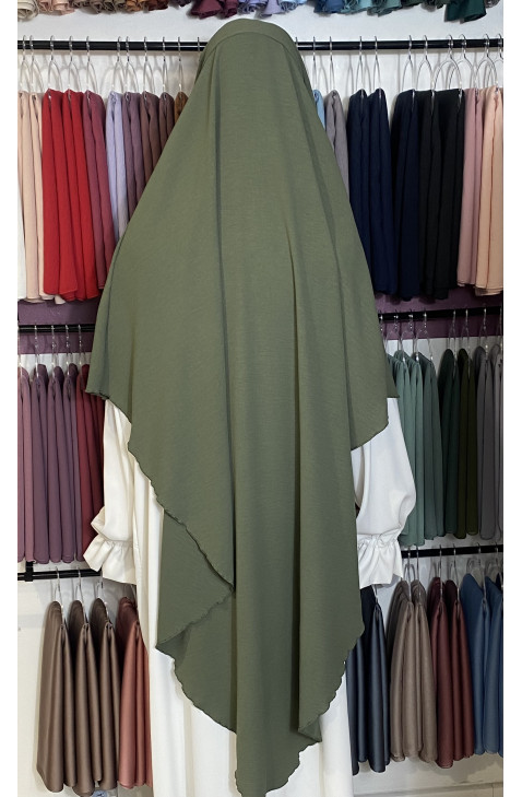 Khimar jazz vert kaki