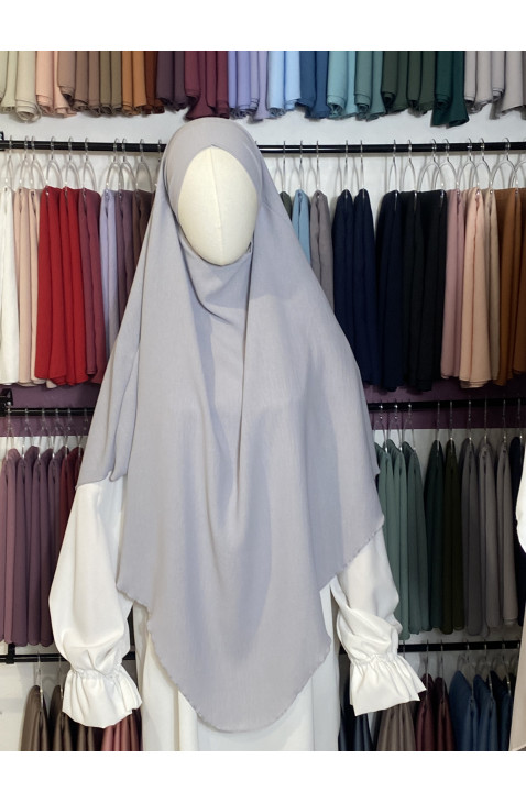 Khimar jazz gris claire