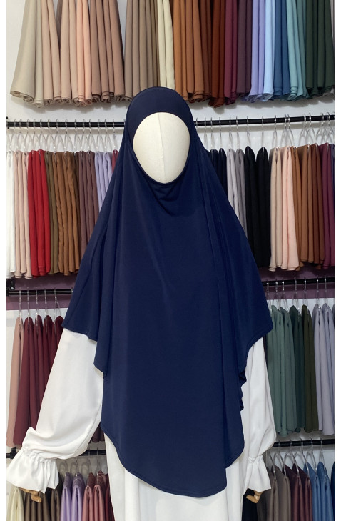 Khimar jersey premium bleu