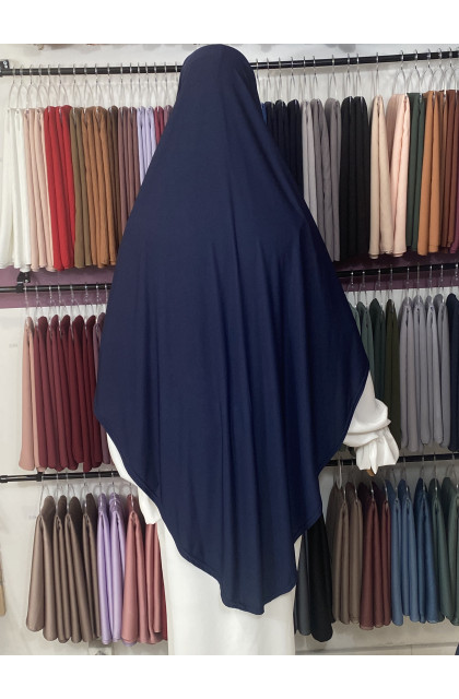 Khimar jersey bleu