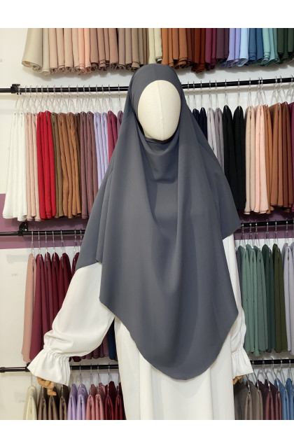 Khimar gris sourie