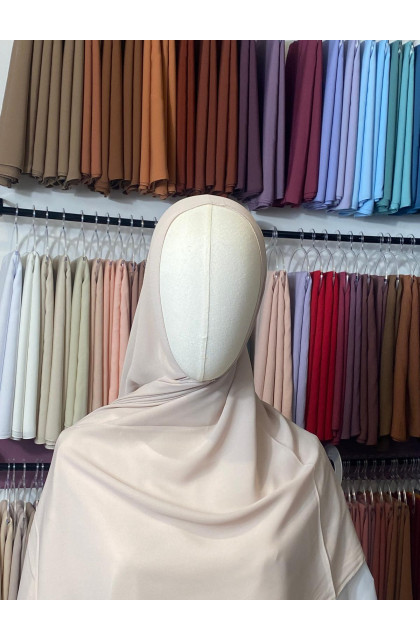 Hijab Crêpe beige taupe