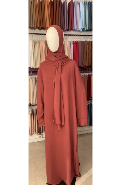 abaya voile intégré jazz grenadine