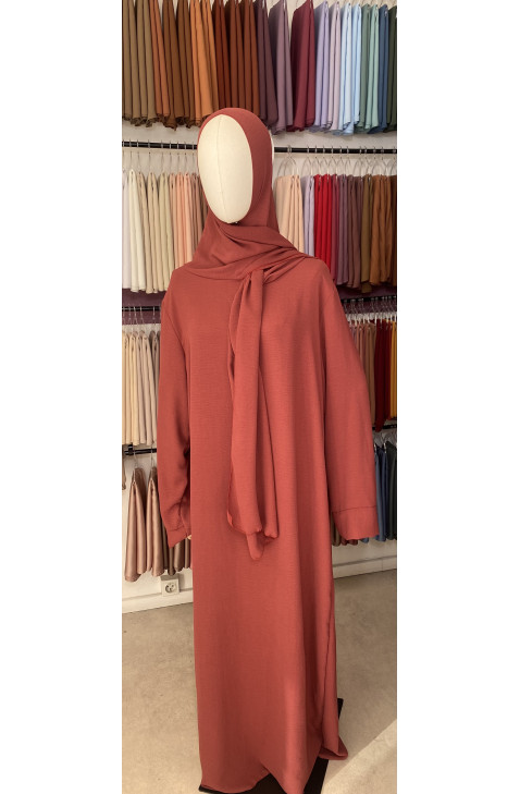 abaya voile intégré jazz grenadine