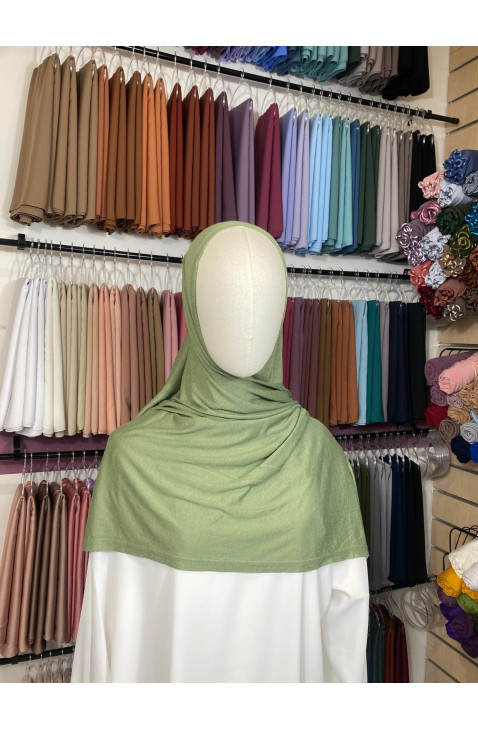 Hijab prêt à enfiler vert sauge clair