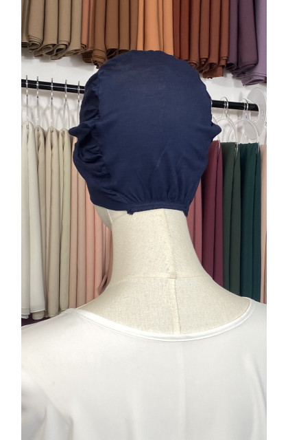 Bonnet hijab bleu marine