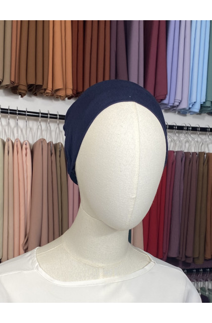 Bonnet hijab bleu marine