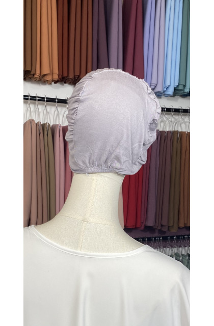 Bonnet hijab gris  Etain oxydé