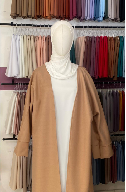 manteau kimono camel