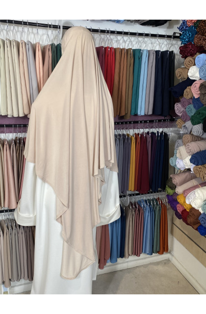 khimar en jersey premium beige