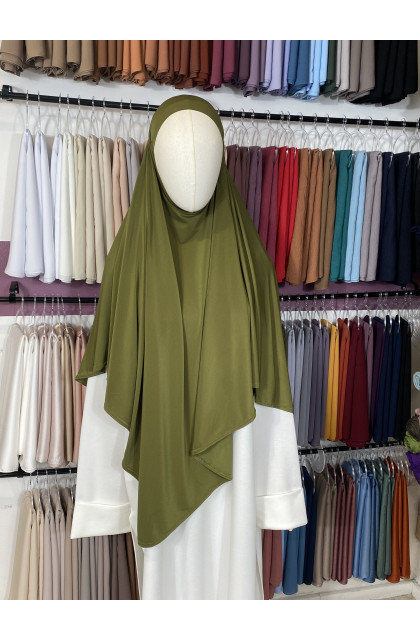 khimar jersey premium vert olive