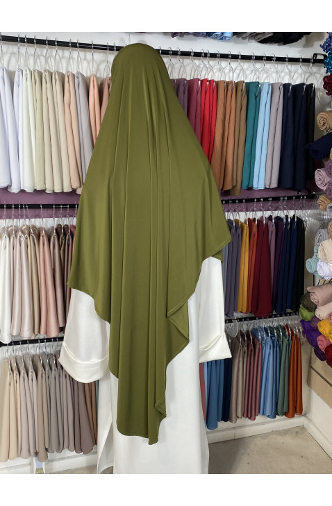 khimar jersey premium vert olive