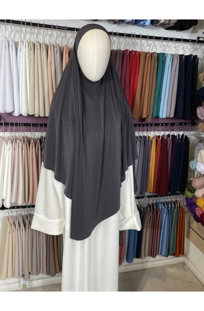 khimar jersey premium gris plomb