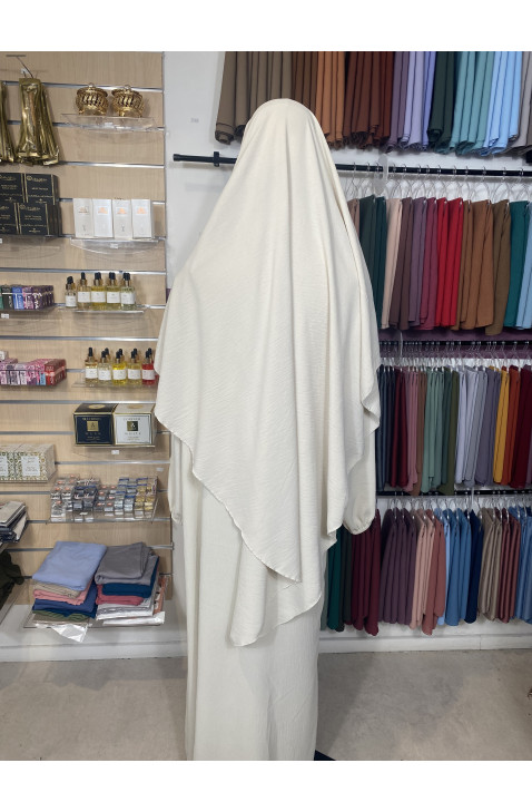 Ensemble abaya khimar en jazz beige clair