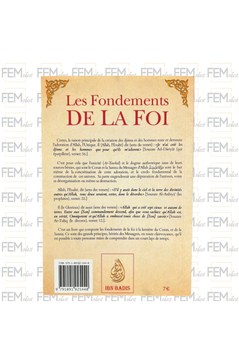 Les Fondements de la Foi (Ousoul Al-Imân) - Muhammad Ibn Abd Al-Wahhab - Ibn Badis