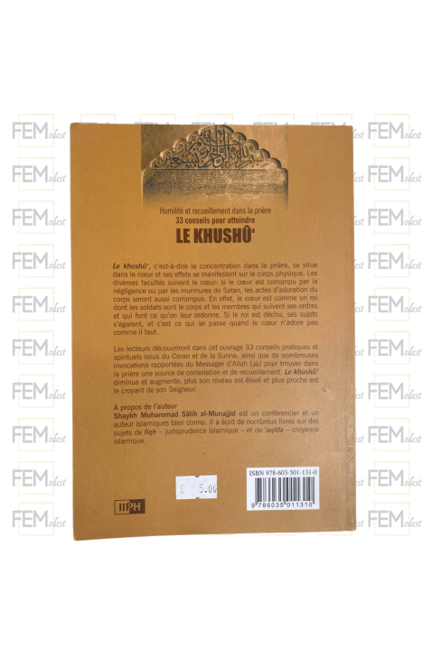 Humilité et recueillement dans la prière : 33 conseils pour atteindre le khushu - Salih Al Munajjid - IIPH