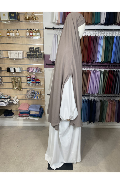 Khimar cape taupe jazz