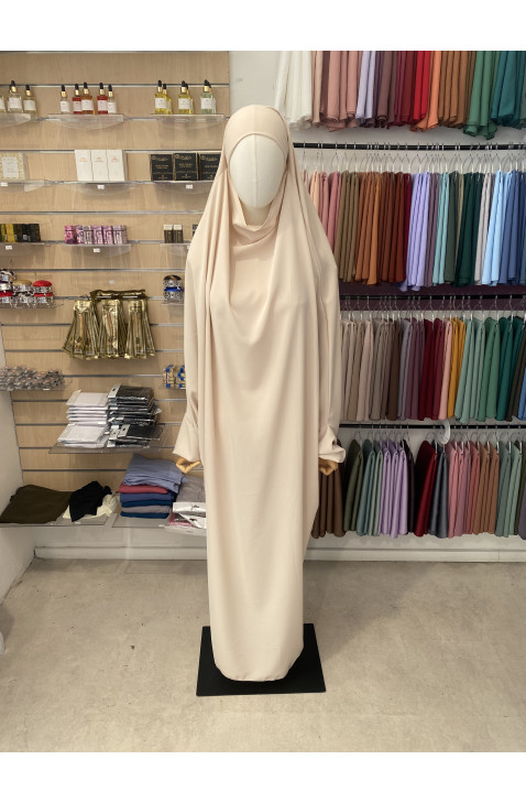 Jilbeb 1 piece en soie de médine beige