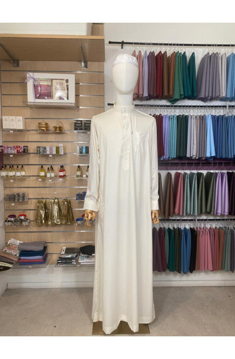 qamis jaune pastel