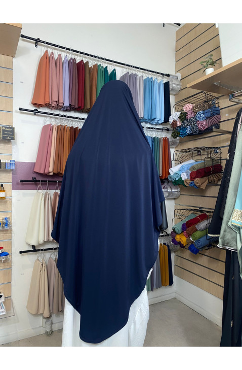 Khimar bleu nuit en jersey premium