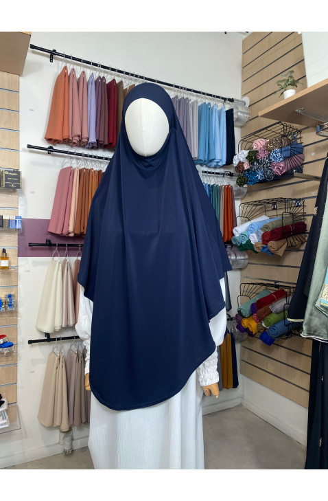 Khimar bleu nuit en jersey premium